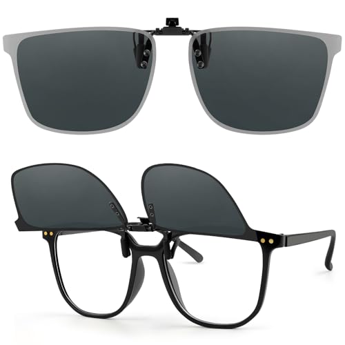 Kiiwah Clip Lunettes de Soleil, Ultra Léger Clip Solaire pour Lunette de Vue Surlunettes de Femme...