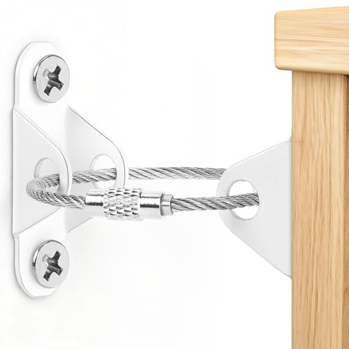 Uordirya 6-Pack Furniture Anchors for Baby Proofing, Anti Tip Straps Safety Kit to Prevent Dresser, Bookshelf, Cabinet from Tipping Over for Child & Pet Safety