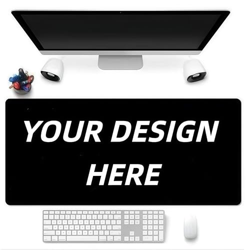 LOVEVEN Custom Photo Text Mouse Pad Non-Slip Rubber Gaming Desk Gift