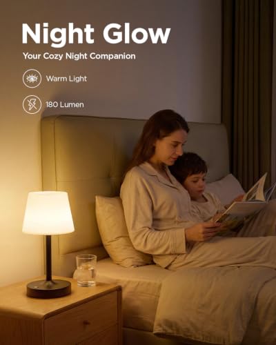 Image of IP65 Waterproof Rechargeable Shower Lamp, Cordless Bathroom Touch Lamps