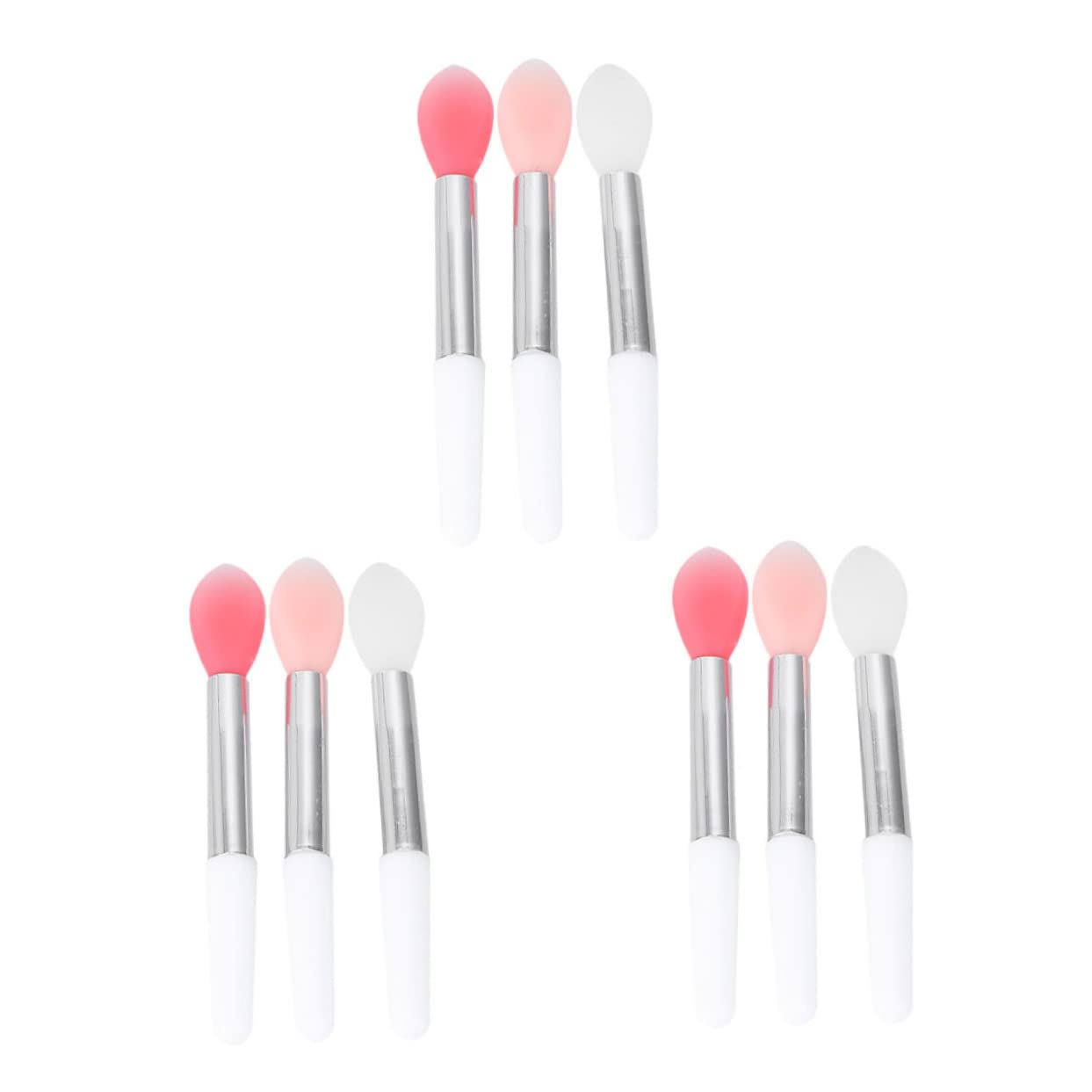 Beaupretty 9pcs Silicone Lip Brush Portable Lip Mask Applicators present for Women Lightweight Compact for Travel Home Use
