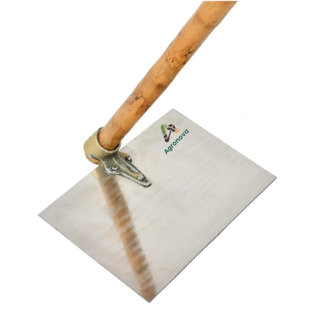 AGRONOVA Stainless Steel Dung Cleaning Spade with Durable Bamboo Handle – Heavy Duty Spade for Efficient Cleaning of Cow, Buffalo, and Livestock Dung – Ideal for Dairy Farm Use – Rust-Resistant (B0CWVW3CZN) Amazon Price History, Amazon Price Tracker