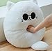 Uomieefy 16inch/40cm JJK Cute Cat Plush Pillow - Gojocat Plush Stuffed Pillow Anime Plushie Gift