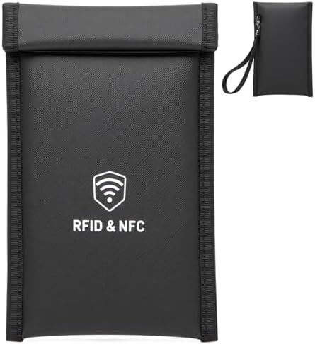 Military Grade Faraday Bags for Phones [5G/Bluetooth/WiFi/GPS] Signal Blocker