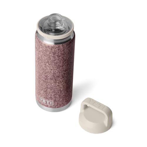 Image of YETI Rambler 26 oz Bottle, Leakproof, Vacuum Insulated, Stainless Steel with Chug Cap, Riverhead Red