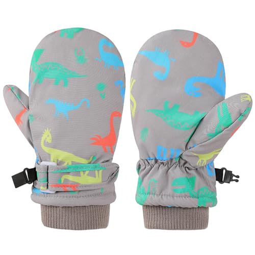 Toddler Snow Gloves Toddler Waterproof Mittens Kids Ski Gloves Fleece Lined Kids Mittens Winter for Boys Girls2