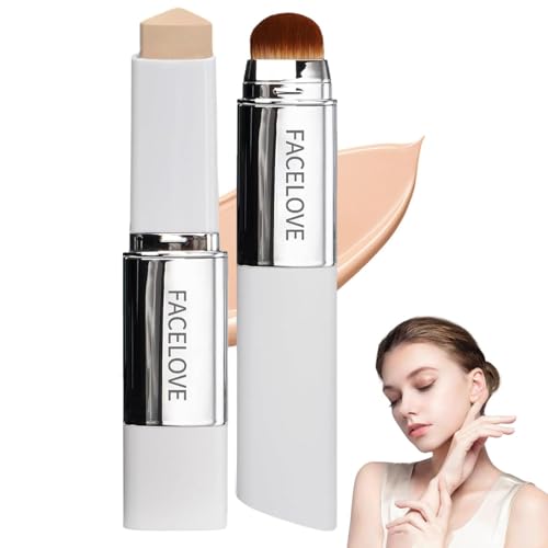 Fond de teint 2-en-1 Clarea avec pinceau intégré stick coréen naturel hydratant
