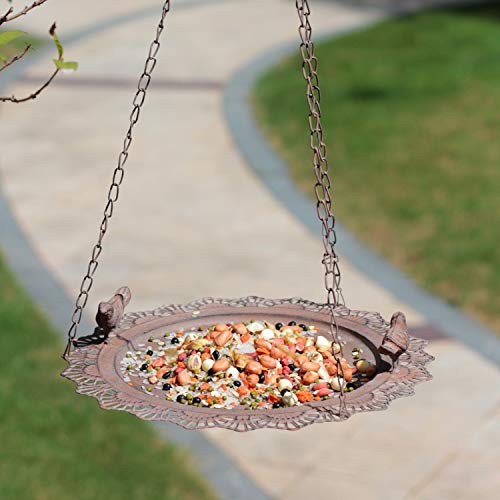 Tenforie Bird Feeder Hanging Tray, Seed Tray Bird Bath Tray for Bird Feeders Attracting Pet Hummingbird Feeder for Outdoor Garden Backyard Decorative Great for Attracting Pet Hummingbird Feeder - Thumbnail 4