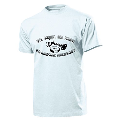 T-shirt Metaldetektor blanc XXXXL pour en finir avec les hauts trop étroits