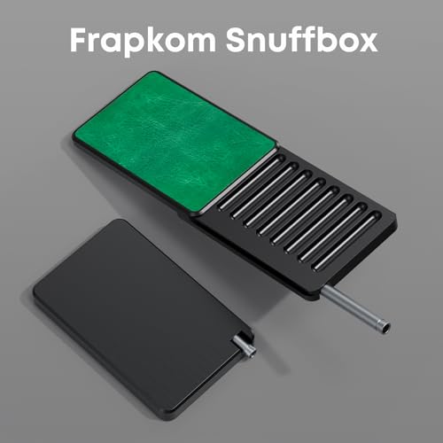 Image of Green Black Organize Box, 8 Compartment Storage Box with Built Alloy Straw,Fashionable lifestyle