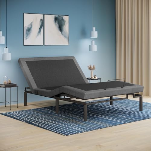 iDealBed 4i Custom Adjustable Bed Base, Wireless, Massage, Dual U...