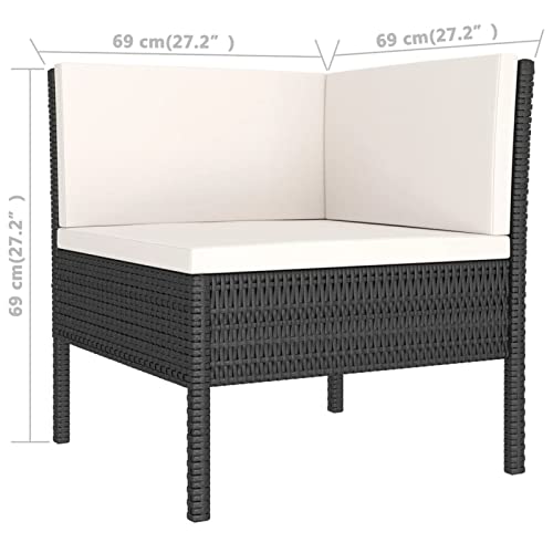 Gecheer 13-TLG. Garten Lounge Set mit Auflagen, Loungemöbel Garten Rattan, Lounge Gartenmöbel Set, Terrassenmöbel… – Bild 5