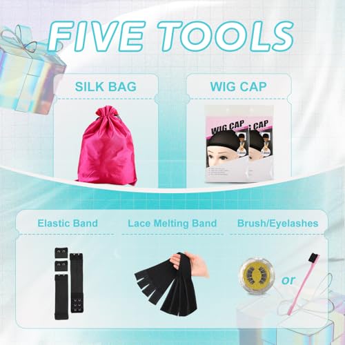 Highlight Ombre Lace Front Wig Human Hair 13x4 Ombre Blonde Pre Plucked 180% Density Wigs with Highlights 16 Inch Loose Wave