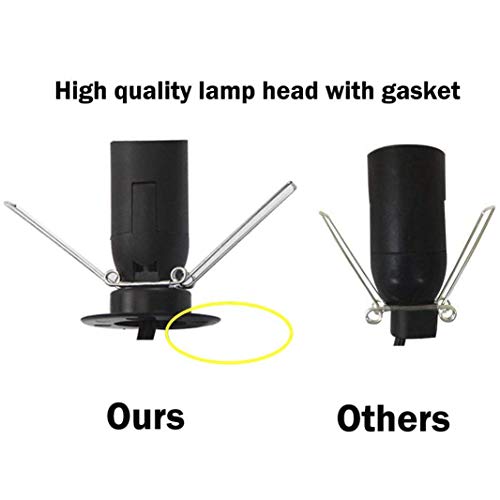 image for OHLGT 2-Pack Salt Lamp Cord Replacement with Dimmer Switch 5 feet Lamp