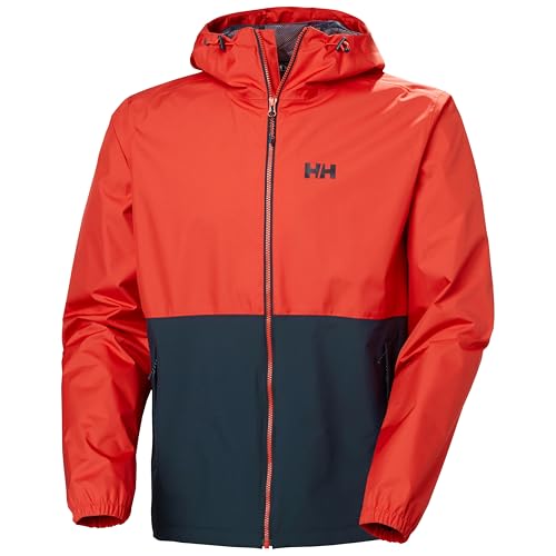 Helly Hansen, Mens, Rain Jacket, Alert Red, Small at Amazon Men's