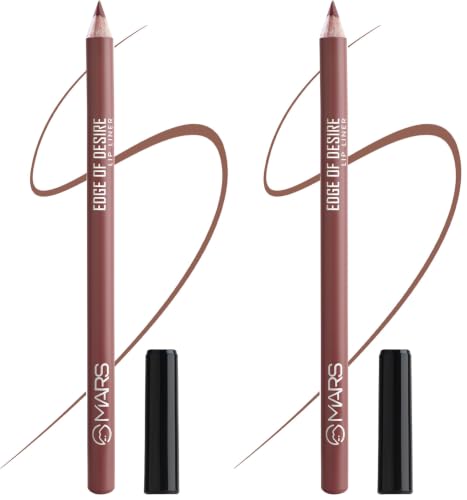 Image of MARS Edge of Desire Lip Liner | One Swipe Smooth Application | Long Lasting Lip Pencil (1.4gm) (11-SPICED CRANBERRY) (Pack of 2)