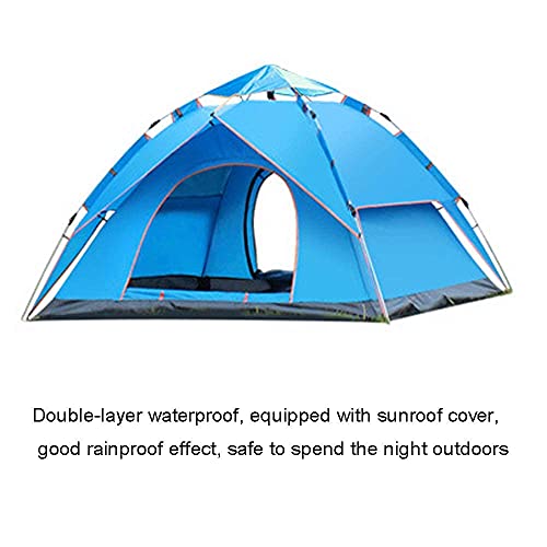 Tienda de campaña portátil impermeable para 3-4 personas miniatura 6