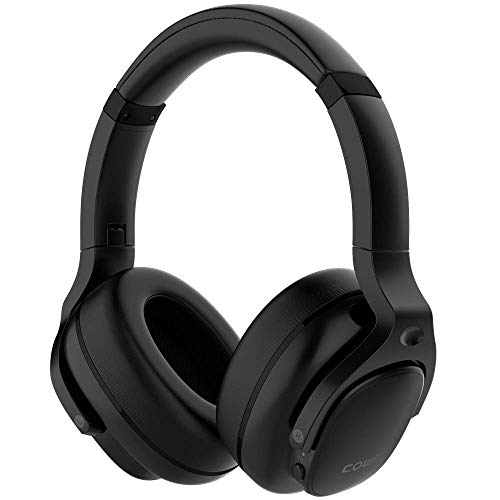 cowin E9 Casque Bluetooth 5.0 Réduction de Bruit Active sans Fil Micro Intégré/Aptx Casque Pliable 30 Heures d'Autonomie pour Le Travail/Le Voyage-Noir