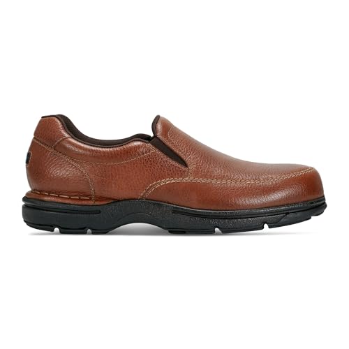 Mocasines de piel para hombre Rockport Eureka slip-on marrón en talla 45 EU confort diario 3