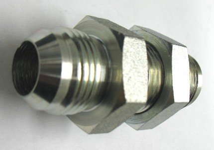 AF C5325-03-03 - 3/16 Male JIC (3/8''-24 Threads) Union Bulkhead
