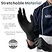 ForPro ZYRA Nitrile Exam Gloves, Medical & Industrial Grade, Powder-Free, Latex-Free, Non-Sterile, Food Safe, 6 Mil, Black, X-Large, 1000-Count