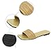 Women's Fashion Flat Bottom Open Toe Slippers With Diamonds Slippers compatible with Machine Washable Slippers for Women (Brown, 7.5)