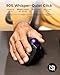 ProtoArc Vertical Wireless Trackball Mouse, EM05 NL Bluetooth Ergonomic Rollerball Mouse Rechargeable Computer Laptop Thumb Mice, 3 Device Connection, Compatible with iPad, Mac, Windows, PC-Purple