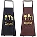 Fartuch kucharski, fartuch kuchenny, fartuch do kawy, fartuch do grilla, wodoszczelny, fartuch do kuchni, na urodziny, Dzień Ojca, Dzień Matki, grill, piekarnik, 2 sztuki