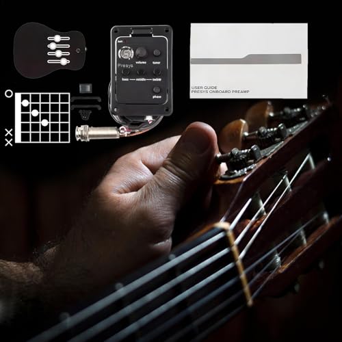 Guitar preamp equalizer avec acoustic electric transducer et volume control - 4
