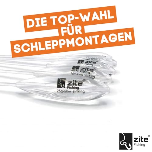 Foto von Zite Fishing Sbirolino Posen 2er-Set | 5-25g Spirolinos Forellen-Angeln Langsam Sinkend | Schwimmer für Forellenköder wie Forellenteig und Trout Spoons (5er Set)