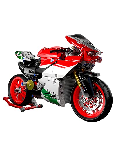 Dovob Motorcycle V4 Model Building Blocks Set, 803 Pieces Bricks, Build A Stylish Motorbike Display Model, Collectible Building Kit For Kids Or Adults #TOP6
