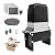 TOPENS DKC2000S Solar Sliding Gate Opener Chain Drive Automatic Gate Motor for Heavy Driveway Slide Gates Up to 4400 Pounds, Electric Gate Operator Battery Powered with Solar Panel Remote Control Kit