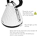 Fortune Candy KS-1011E Modern Stylish Design Stainless Steel Boiling Hot Water Kettle with Diamond Pattern