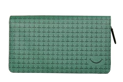 Image of Sukeshcraft Multiple Cheque Book Holder | Original PU Holds Upto 8 Cheque Books, FabricGreen