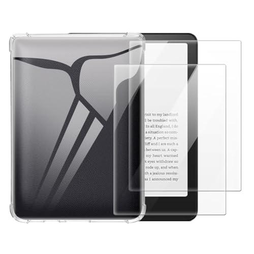 Funda Kobo Clara HD para leer en la playa y viajes con vidrio templado transparente anticaídas