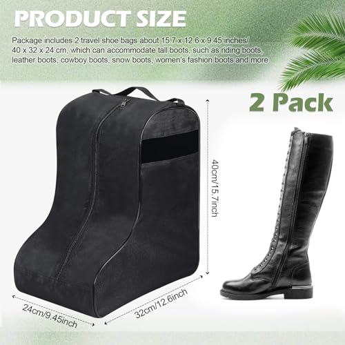 Clysee 2 Pcs Boot Bags for Cowboy Boots