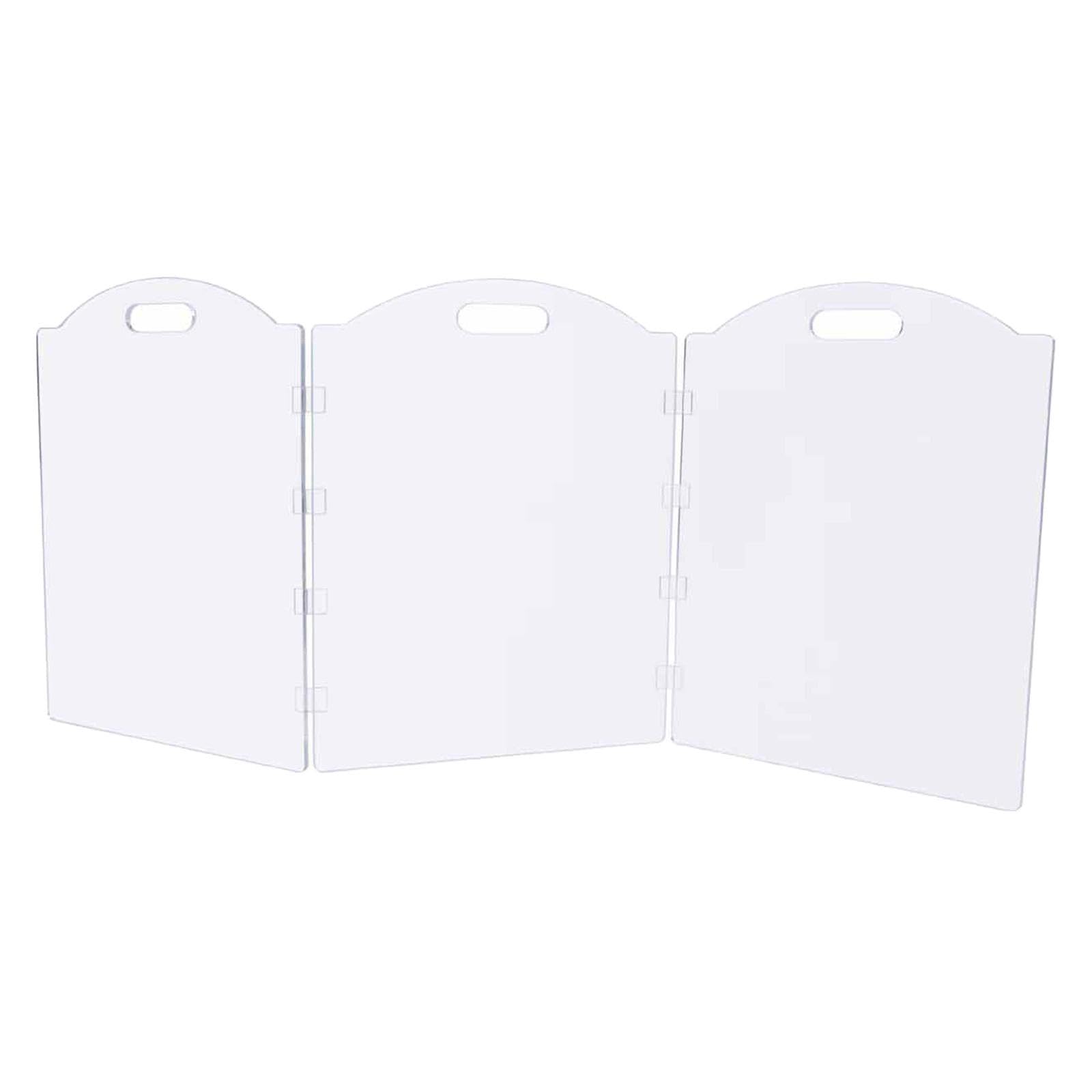Gralara Clear Acrylic Dog Gate Creative Pet Fence Barrier Dog Fence Indoor Transparent Pet Playpen for Kittens Cats Puppy Rabbits for Home Indoor and Outdoor Use, 3 Panel