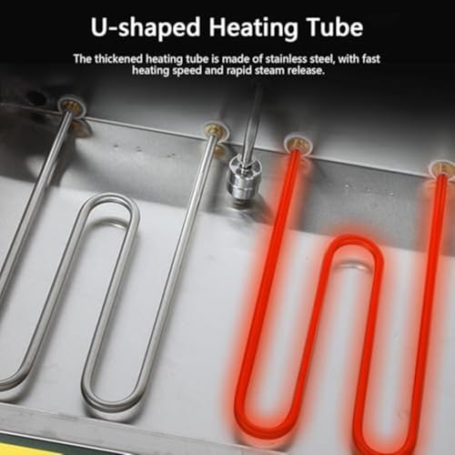 Cuiseur vapeur électrique à 2 trous pour buffet avec température réglable de 30 à 110 ℃