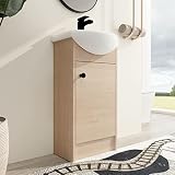 Malwee 18 Inch Freestanding Bathroom Vanity with Sink, 18" Floor Standing Bathroom Vanity, Modern Va