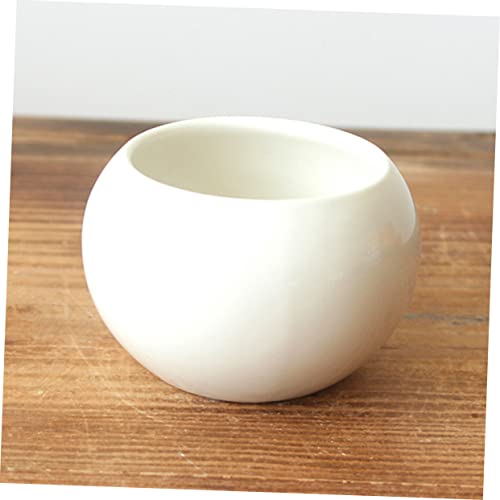 YARNOW De Cerâmica Branco Vasos De Plantas Vasos De Cerâmica Plantadores De Plantas Suculentas Acess