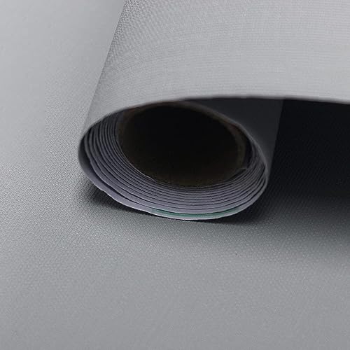 Image of ELTON Textured Solid Color Plain Wallpaper Self Adhesive Waterproof Embossed Wallpaper for Wall Livingroom Bedroom Furniture Table top, Kitcken Almirah & Doors (Light Grey, 50 Sq Feet)