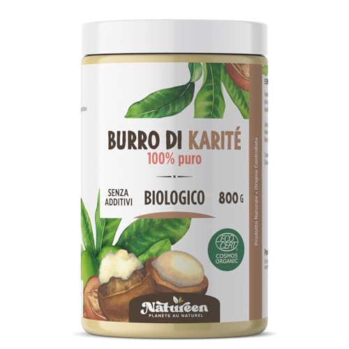 Burro di Karité Biologico - 800g - 100% Puro e