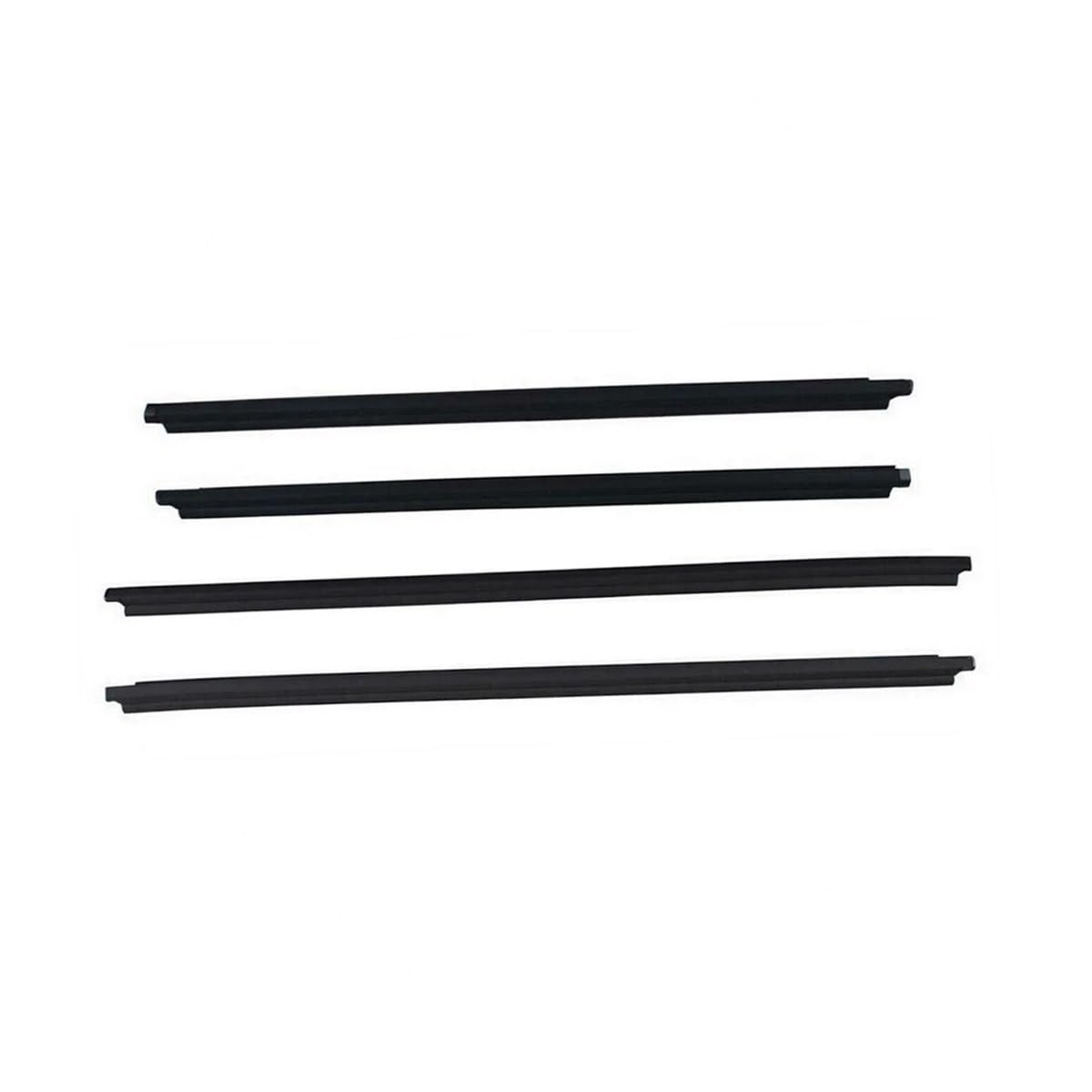 Syxlsjw One Color Sealing Strip 4Pcs Outer Windows Rubber Weatherstrip Door Sealing Belt Moulding Trim For Toyota For Fortuner 2004-2015