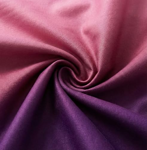 Image of VAS COLLECTIONS 300 TC Cotton Double Bedsheet for Super King Bed (108x108 in) | 7D Digital Printed Solid Bedsheet with 2 Pillow Covers | Soft, Wrinkle Packaging | DarkPink Shade