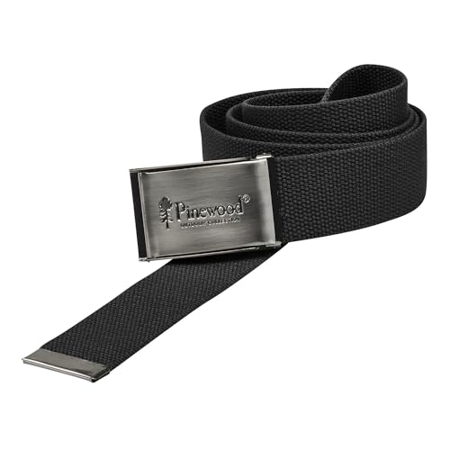 Pinewood unisex Canvas Gürtel - Stoffgürtel aus robustem Material und mit nickelfreier Schnalle, ideal auch für empfindliche Haut - Grundlänge von 120 cm, einfach kürzbar