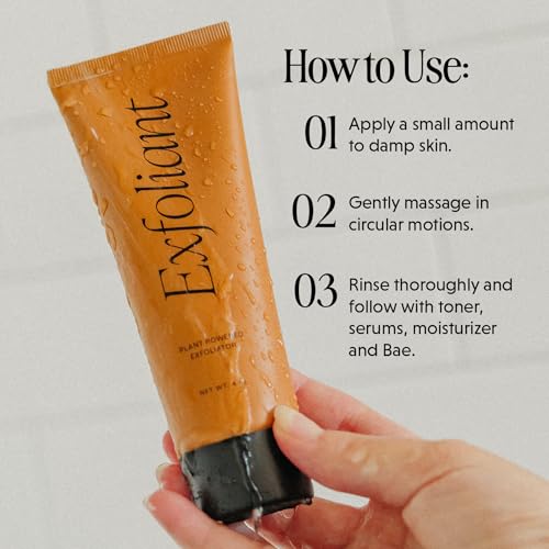 Image of Exfoliating Face Gel W /Jojoba Oil, Salicylic Acid, Glycolic Acid & More | For Dead Skin, Unclog Pores, Remove Dead Skin, Smooth Skin Bumps Co (Exfoliant)