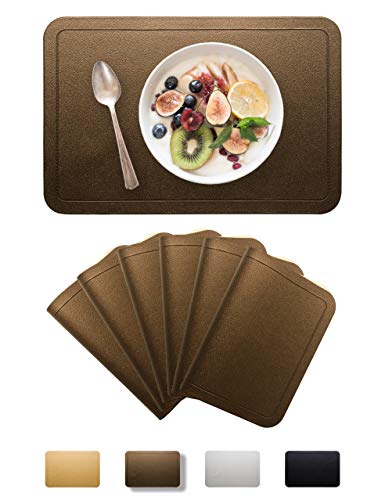 Alpiriral Dining PlaceMats Heat Resistant PlaceMats Easy to Wipe Off Scrub Vinyl Place
