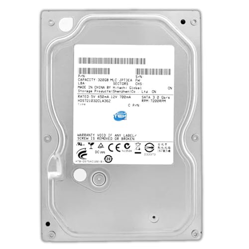 Disco duro interno 320 GB HDS721032CLA362 SATA de 3.5 para servidores domésticos y copias de seguridad