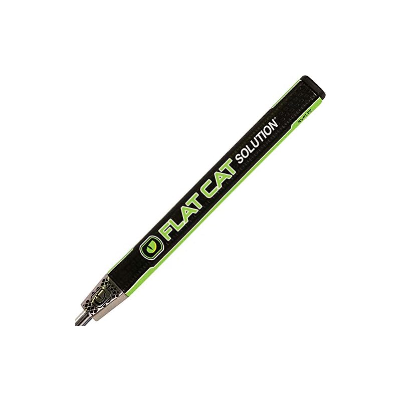 FLAT CAT Solution Putter Grip Svelte, Weighted Grip Reduces The Yips, Oversized NonTapered Golf