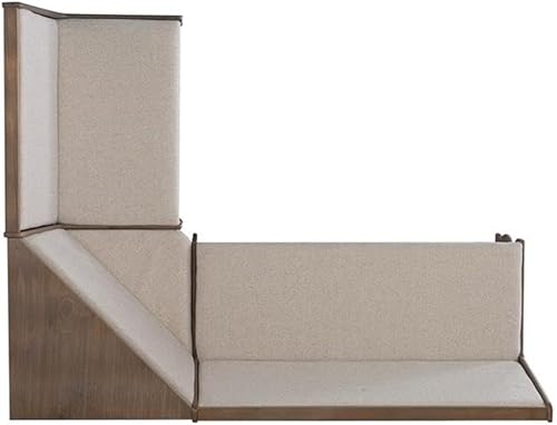 Miniatura 8 de Riverbay Furniture Patio Conversation - Juego de 3 piezas para cocina, desayuno, esquina de mesa, banco de tela natural, tapizado en marrón